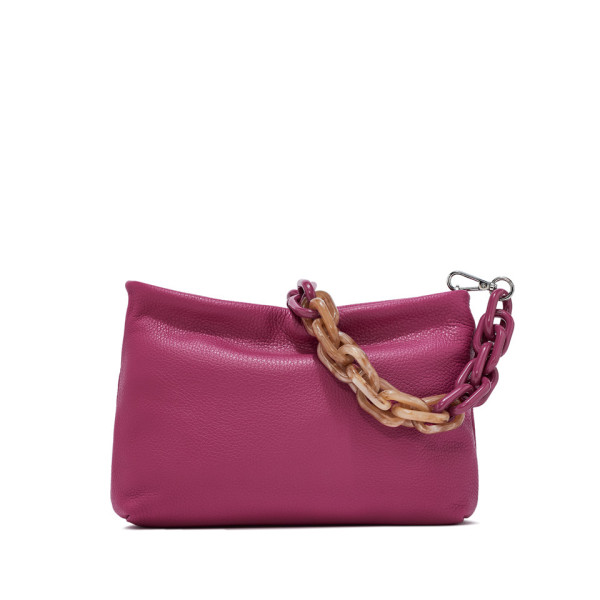 ДАМСКА ЧАНТА , ЕСТЕСТВЕНА КОЖА-РЪЧНА ИЗРАБОТКА GIANNI CHIARINI 8265/PINK