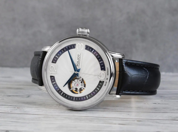 Часовник POLJOT INTERNATIONAL Jaros Open Heart 42mm 38NH.4280812 – корпус от благородна стомана 42 мм – classicwatches.bg