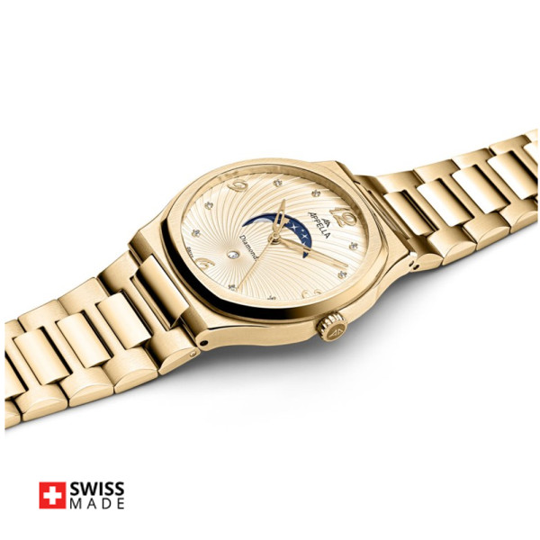 Appella L32006.1171QD златист часовник с диаманти ClassicWatches.bg