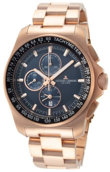 JACQUES LEMANS SPORT 43MM MEN`S WATCH 1-1990D