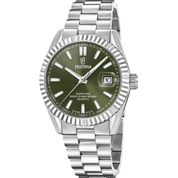 часовник festina swiss f20084 c мъжки зелен циферблат classicwatches.bg
