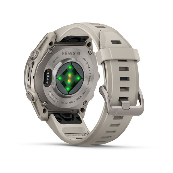 Garmin Fenix 9 Titanium с Fog Grey силиконова каишка 010-04761-01