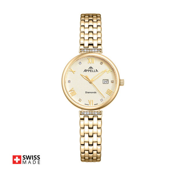 Appella L50006.1181DQ дамски часовник с диаманти ClassicWatches.bg