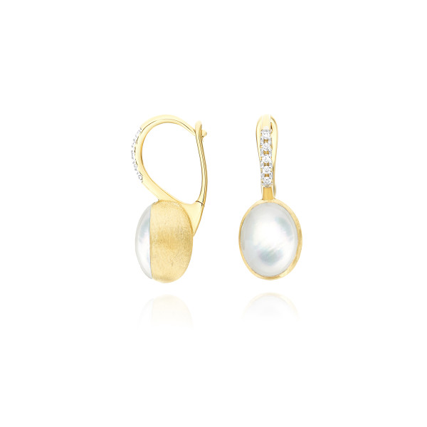 Nanis Boules Small обеци диаманти, седеф, планински кристал OS15-609