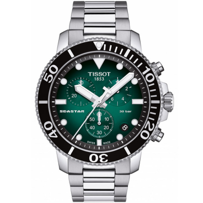 TISSOT SEASTAR 1000 CHRONOGRAPH QUARTZ 45.5MM MEN'S WATCH T120.417.11.091.01