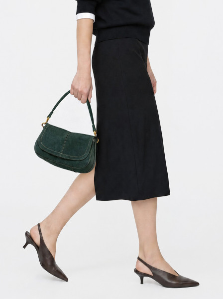 Дамска чанта Gianni Chiarini Helena Round BS 12618 CM-PL-14603 Velvet Green