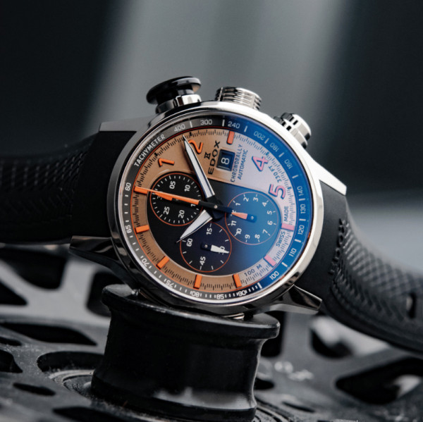 EDOX CHRONORALLY CHRONOGRAPH 45MM MEN'S WATCH 01129 TNCA BENO
