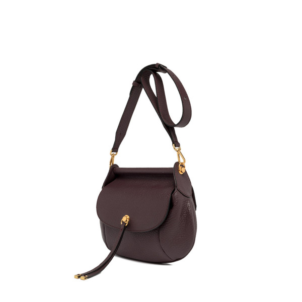 ДАМСКА ЧАНТА ЕСТЕСТВЕНА КОЖА- РЪЧНА ИЗРАБОТКА GIANNI CHARINI 10710 PLUM