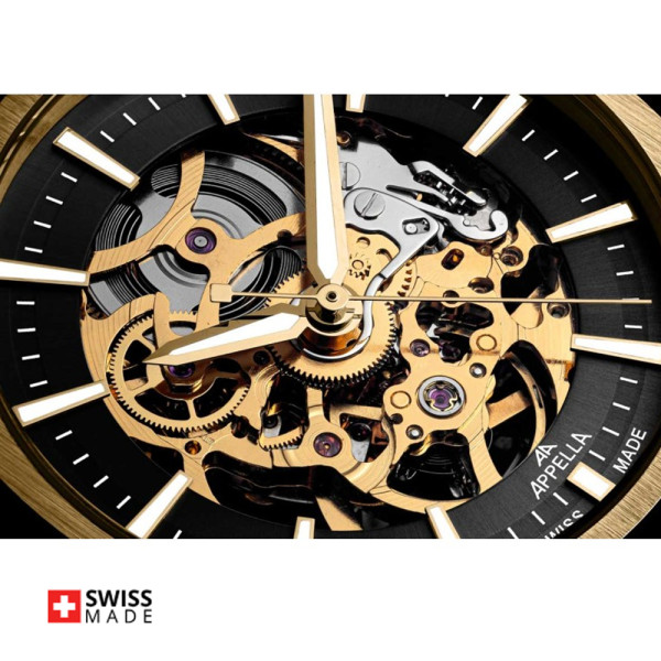 Appella L12006.1114AS часовник с прозрачeн гръб ClassicWatches.bg