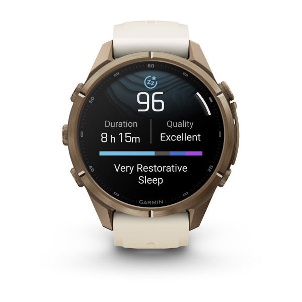 Garmin Fenix 9 Pro Autumn Gold Titanium с Cream/French Gray силиконова каишка 010-04335-26
