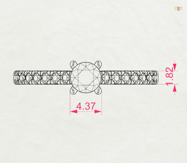 Cara пръстен с диаманти 0.30 + 0.21 ct GIA сертификат K101-10012R