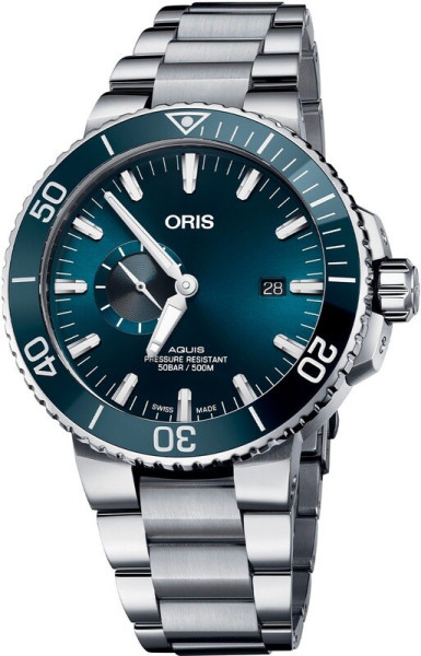 ORIS AQUIS DIVING SMALL SECOND DATE 45.5MM 743 7733 4155-07 8 24 05PEB