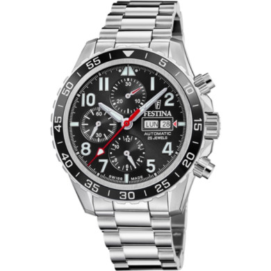 FESTINA SWISS MADE AVIATOR NORTH CHRONO AUTOMATIC 45.8MM F20055/4