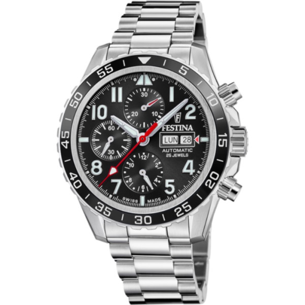 FESTINA SWISS MADE AVIATOR NORTH CHRONO AUTOMATIC 45.8MM F20055/4