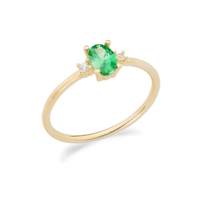 COMETE AMBROSIA ЗЛАТЕН ПРЪСТЕН С ЦИРКОНИИ KAAZ024