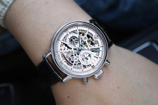 POLJOT INTERNATIONAL  CHRONOGRAPH NICOLAI II SKELETON HAND WINDING 43MM LIMITED EDITION 100PIECES MEN'S WATCH   2901.194S011