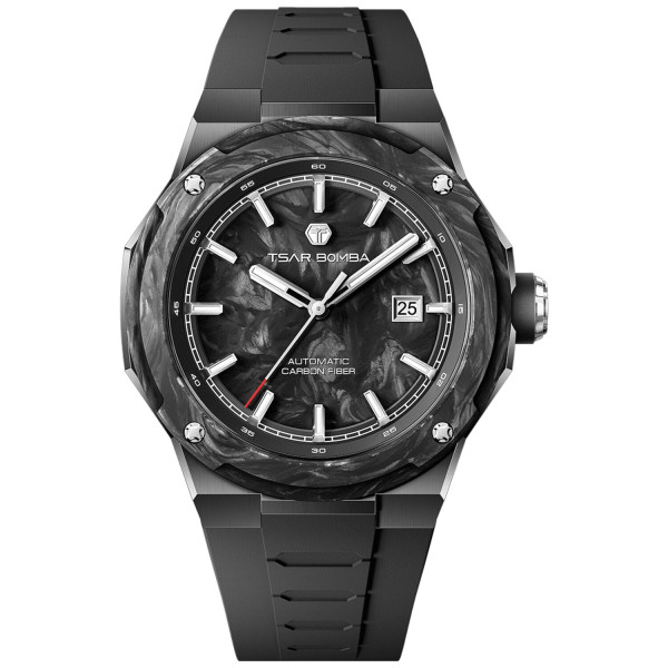 TSAR BOMBA Electron-Carbon-X II Carbon Fiber Automatic Black TB8230-02