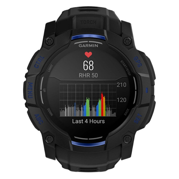 ЧАСОВНИК GARMIN INSTINCT CROSSOVER AMOLED BLACK С BLACK LIMITED EDITION 50MM 010-03020-03