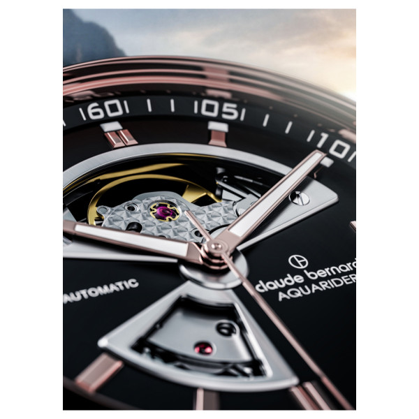 Claude Bernard Aquarider Open Heart 85030 357RNCA NIR