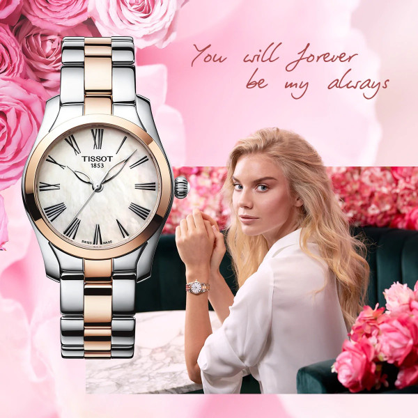 TISSOT T-WAVE QUARTZ 30MM LADIES WATCH T112.210.22.113.01