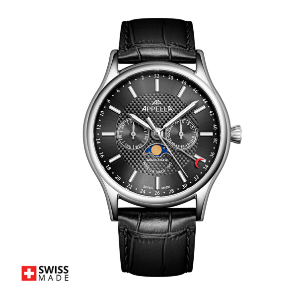 часовник Appella L70013.5216QF мъжки модел с лунна фаза classicwatches.bg
