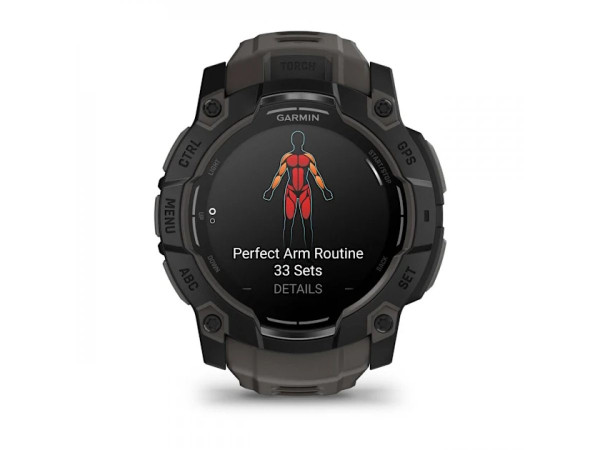 мъжки часовник Garmin Instinct 3 AMOLED 50 мм с черна каишка – ClassicWatches.bg