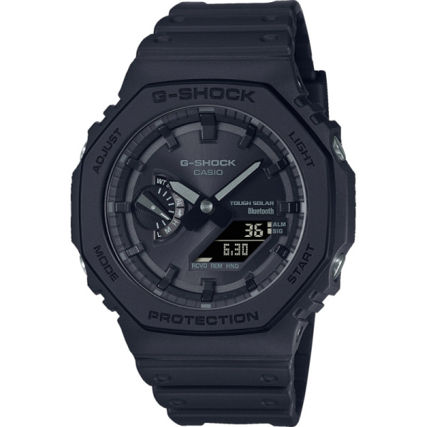 Часовник Casio G-Shock GA-B2100-1A1ER соларен аналогово-дигитален модел с Bluetooth и карбонов корпус – оригинален от ClassicWatches.bg