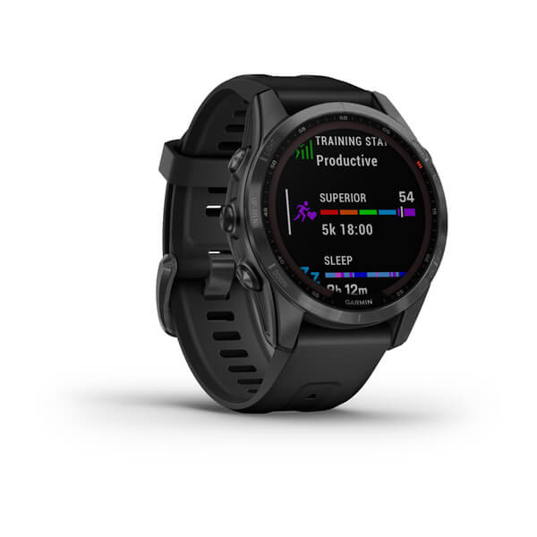 Garmin Fenix 7S Solar Edition Slate Gray с Black силиконова каишка 010-02539-13