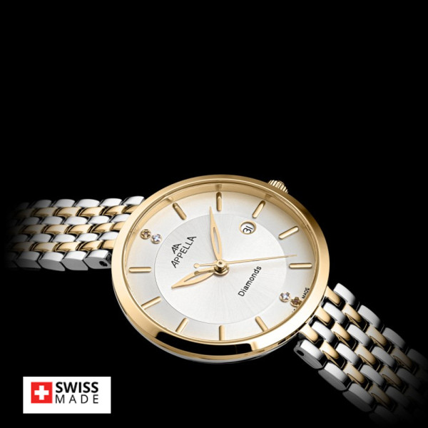 Appella часовник L50013.2193DQ сапфир кристал swiss made classicwatches.bg