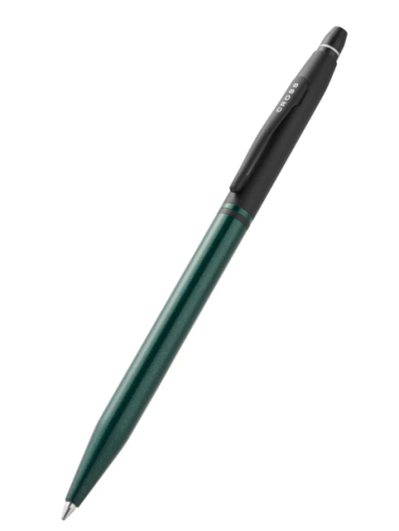 Cross Click Tuxedo - Satin Metallic Green With Black химикалка