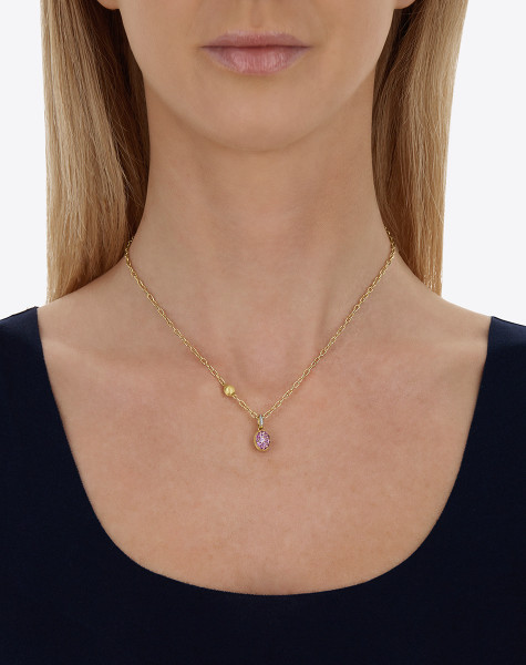 Nanis Boules Small висулка розов сапфир, диаманти PS29-609
