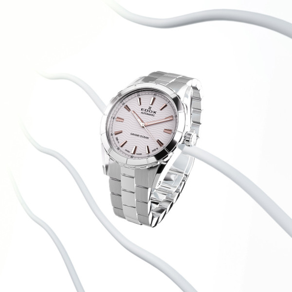 edox grand ocean 40mm automatic stainless steel watch classicwatches.bg