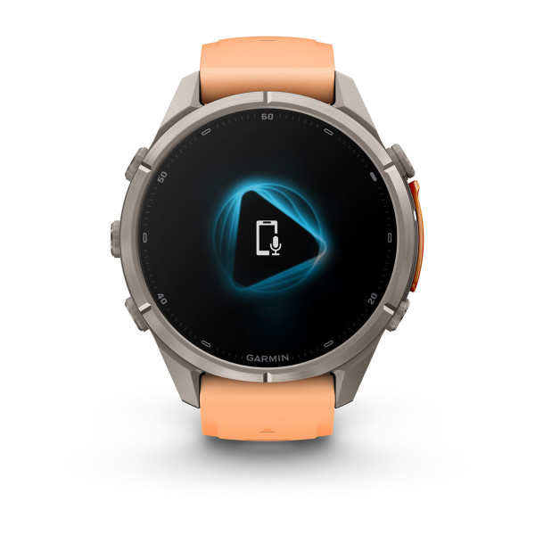 Garmin Fenix 9 Pro inReach Titanium със Shell Pink/Autumn Orange силиконова каишка 010-04335-01