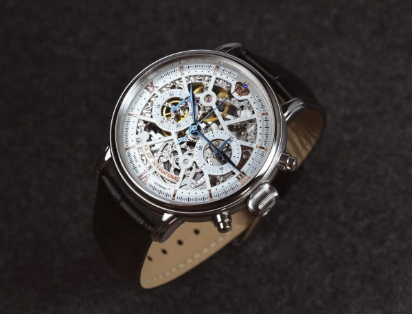 POLJOT INTERNATIONAL  CHRONOGRAPH NICOLAI II SKELETON HAND WINDING 43MM LIMITED EDITION 100PIECES MEN'S WATCH   2901.194S011