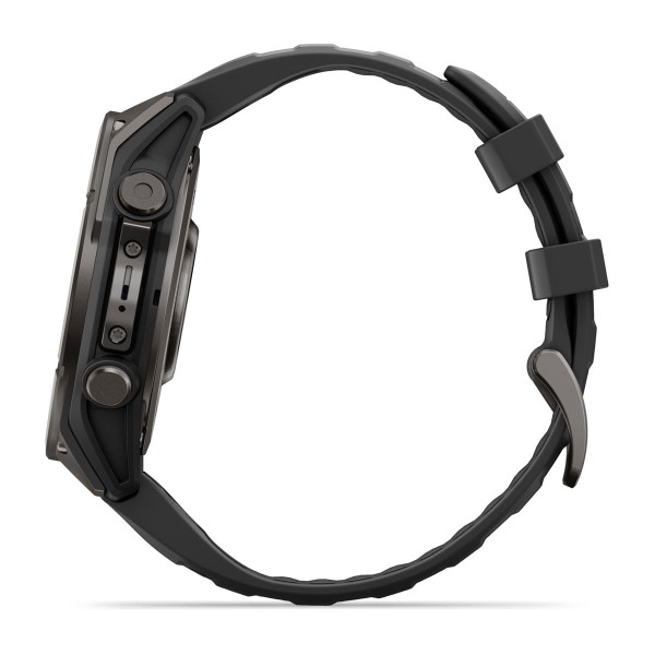 Garmin Fenix 9 Carbon Grey DLC Titanium с Black силиконова каишка 010-04762-11