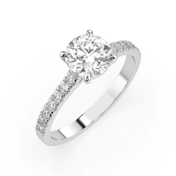 Cara пръстен с диаманти 0.70+0.21 ct GIA сертификат – ЗЛАТНО БИЖУ 14К K101-10094W(5.7)/14K