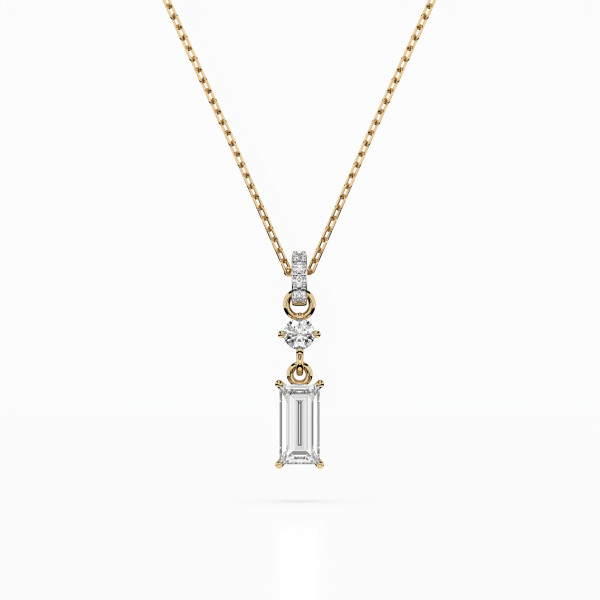 Cara колие с диаманти 0,04+0,32 ct GIA сертификат K104-10071/3W (0,30)