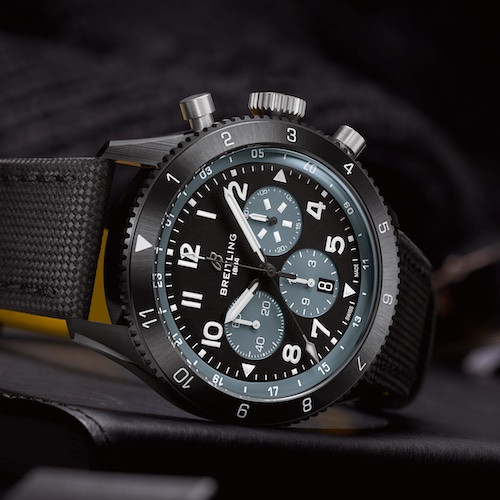 BREITLING SUPER AVI B04 CHRONOGRAPH GMT 46MM  MOSQUITO NIGHT FIGHTER SB04451A1B1X1