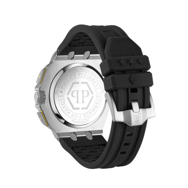 Philipp Plein PWGAA0121 часовник с черна силиконова каишка с лого – ClassicWatches.bg