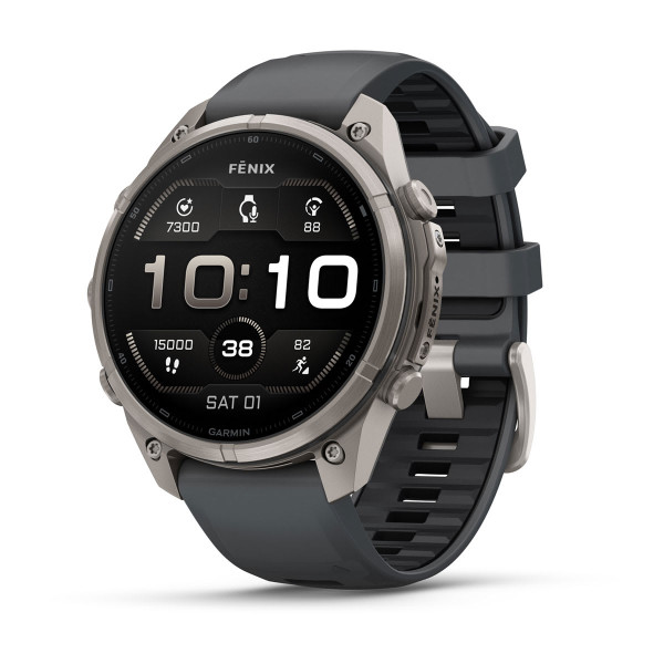 Garmin Fenix 9 Pro Titanium с Graphite/Black силиконова каишка 010-04336-26