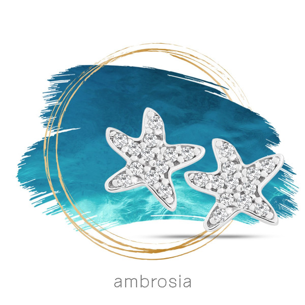 COMETE AMBROSIA ЗЛАТНИ ОБЕЦИ С ЦИРКОНИИ AOZ369