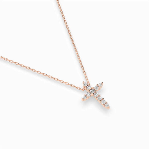 Cara колие с диаманти 0.07+0.02 ct – ЗЛАТНО БИЖУ 14К K104-10020R/14K
