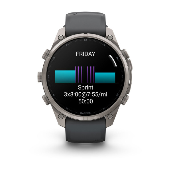 Garmin Fenix 9 Pro inReach Titanium с Graphite/Black силиконова каишка 010-04336-21