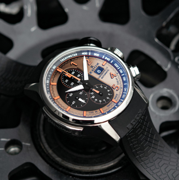 EDOX CHRONORALLY CHRONOGRAPH 45MM MEN'S WATCH 01129 TNCA BENO