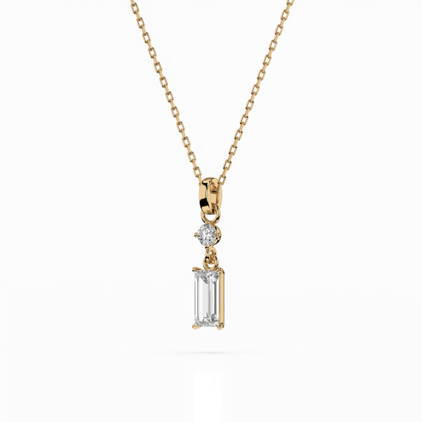 Cara колие с диаманти 0,04+0,30 ct GIA сертификат K104-10071/2Y (0,30)