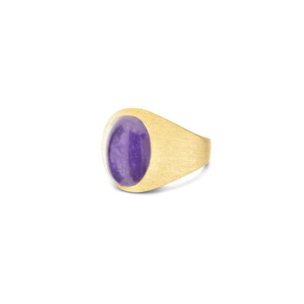 Nanis Boules Violetta Small пръстен лепифолит, седеф, планински кристал AH9-609