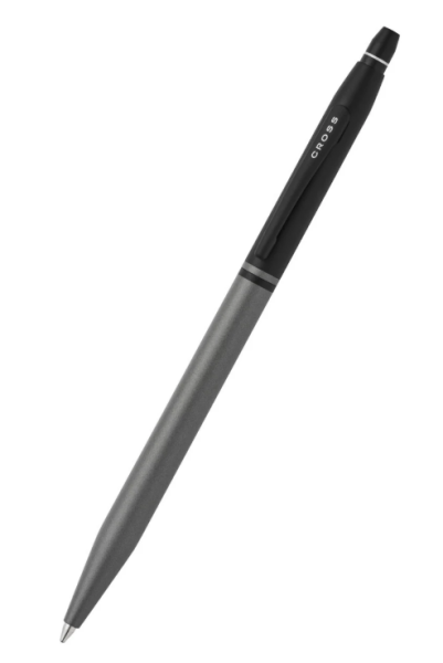 Cross Click Tuxedo - Satin Metallic Gray with Black химикалка