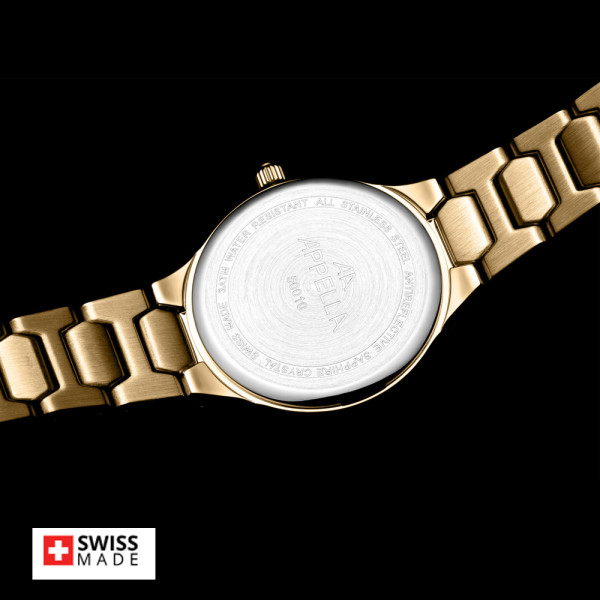 часовник Appella L50010.1111DQ един диамант дата classicwatches.bg