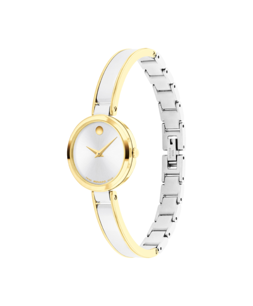 Часовник Movado 608012 – жълто PVD покритие и елегантна верижка – classicwatches.bg