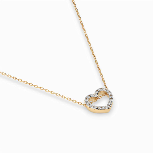 Cara колие с диаманти 0.09 ct – ЗЛАТНО БИЖУ 14К K104-10051Y/14K